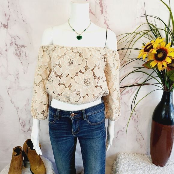 Anthropologie Tularosa lace crop top - Picture 5 of 9